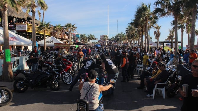Greatest Motorcycle Rally Just south of the border